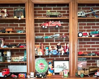 Overview of toy collection 