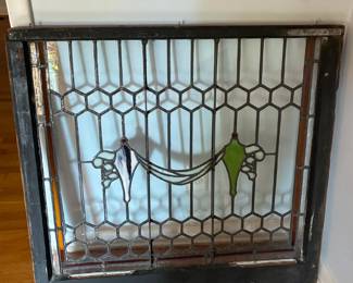 Leaded glass window