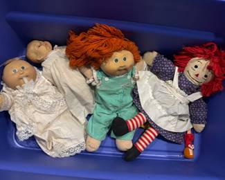 Cabbage Patch and Raggedy Ann Dolls