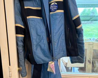 Vintage ski suit and bib