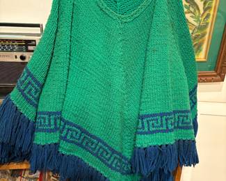 Vintage handmade poncho