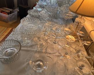 MCM & Cut Glass - only rare pieces at this sale.