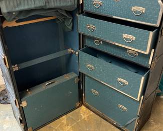 OH MY STARS! This Vintage Traveler's Wardrobe is amazing! Can you imagine getting on the ship with this!? It is in incredible condition...use in a shop to display items, use at home for storage, great conversation piece...use your imagination!