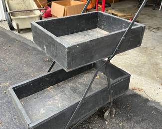 CUTEST little cart! on casters, this little Baby is so helpful...use in workshop, garden, kids room...it's adorable and useful!