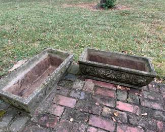 Concrete planters, we have several!