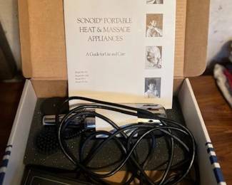 Sonoid portable heat and massage appliances