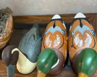 Hand carved wood decoys