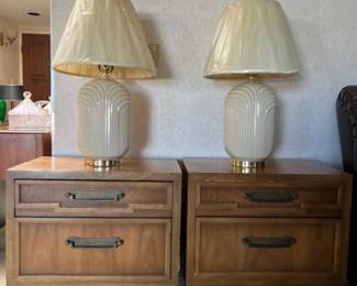 Pair of 1980s Art Deco Revival Table Lamp