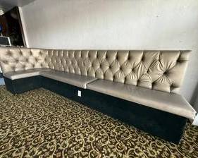 Custom Upholstered Tufted Bench