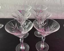 Set of 6 Martini Glasses