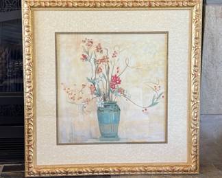 Fancy framed floral print