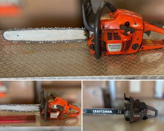 Husqvarna 455 Rancher - Husqvarna 359 E-tech - Craftsman 18" bar 2.2cu. in.
