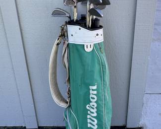 Clubs and bag