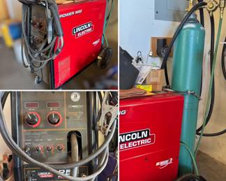 Lincoln Electric Power Mig 256 with regulator and bottle - Cross Posted