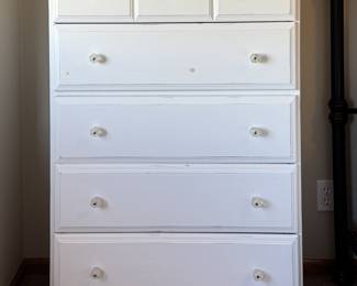 Tall white dresser