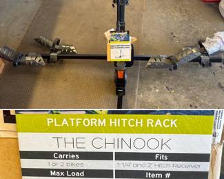The Chinook platform bicycle hitch rack