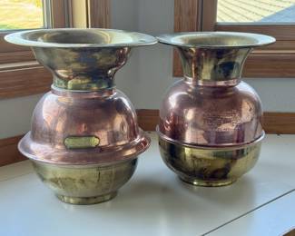 Antique copper/brass spitoons