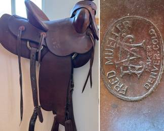 Fred Mueller western saddle - 