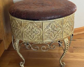 Cute footstool with storage