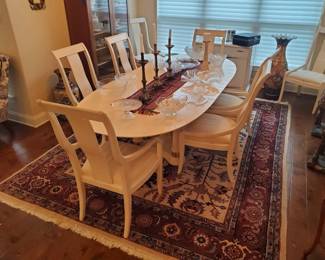 8'x4 Dining Table with 8 chairs