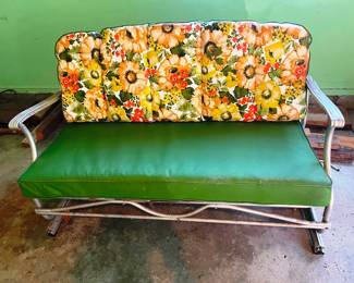 Awesome vintage patio rocker glider