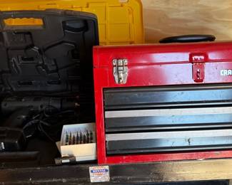 Craftsman Tool Box Wirh Tools, Craftsman 12.0 Drill Battery Charger