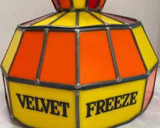 006 Vintage Velvet Freeze Ice Cream Tiffany Style Hanging Light