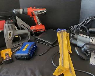 Router, Electric Stapler, Black Decker Drill