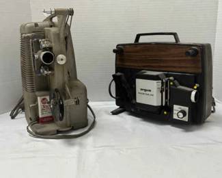 Vintage Argus Holiday Dual 848 Movie Projector, DeJur Model 500 8mm Film Projecor