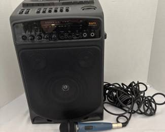 GPX Portable Singalong Karaoke Machine Wirh Am fm Radio dual Cassette Recorder, Microphone