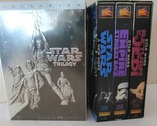 Star wars Trilogy VHS And Dvds