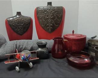 Red Toned Home Decor