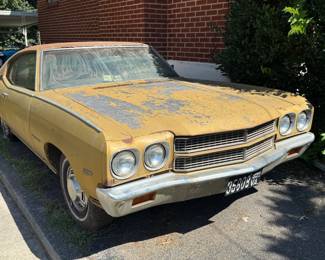 1970 One-owner Cheverlot Chevelle Malibu. Has been sitting under a carport on the property for 30 years! Go now to bid: www.MountainCityAuctions.com