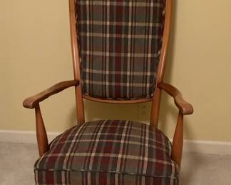 Plaid Armed Chair