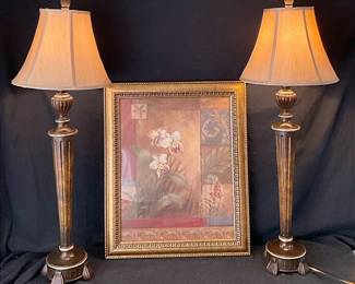 Tall Lamps And A Picture
