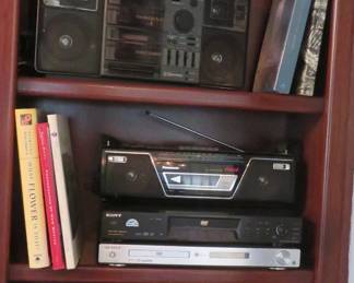 Vintage electronics - VCR, boomboxes
