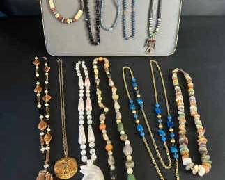 Artisan Stone And Beaded Necklace Collection