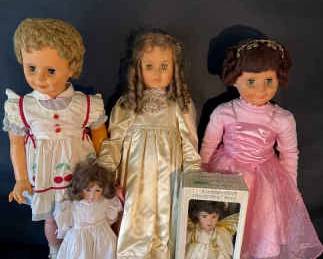 Group of Large and Medium Collector Dolls Seymour Mann, Simon and Helbig