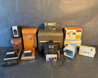 Vintage Cameras Accessories Polaroid, Kodak, Argus, Anscoflex