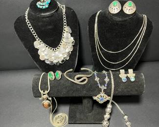 Artisan Sterling Silver Costume Jewelry Collection