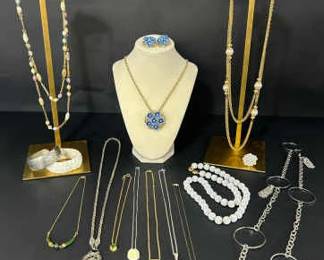 Vintage Costume Jewelry Collection Necklaces, Bracelets, Earrings, and More