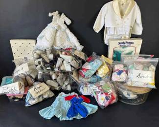 Great Big Collection of Doll Clothing, Socks, and Shoes Various Sizes and Styles
