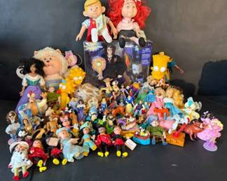 Large Mixed Assortment of Vintage Modern Toys Disney, Simpsons, Harry Potter More