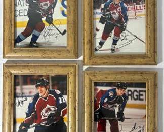 Autographed Colorado Avalanche Framed Player Photos