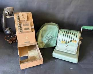 Paymaster Check Writer with Cover Telephone Switchboard Unit
