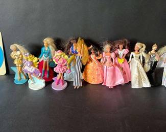 Vintage Barbies 6 Mini Doll Lot Mattel McDonalds Hallmark 1991 1994 Beach Boys Record