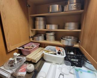 Lots and lots of baking supplies. DuraWear