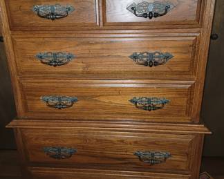 Solid wood dresser - even the pulls are heavy