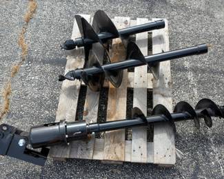 2025 MIVA Excavator 8", 12"/16" Auger Attachments, Qty 3, Unused