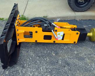 2025 GIYI Skid Steer Post Driver Attachment, Unused